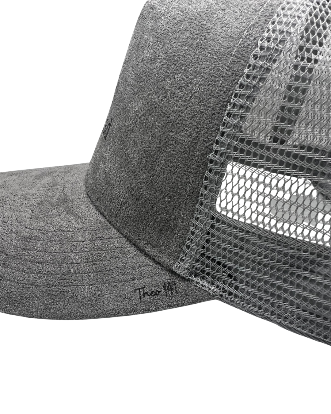 'Fun Dog Dad' Suede Snapback Cap Gray