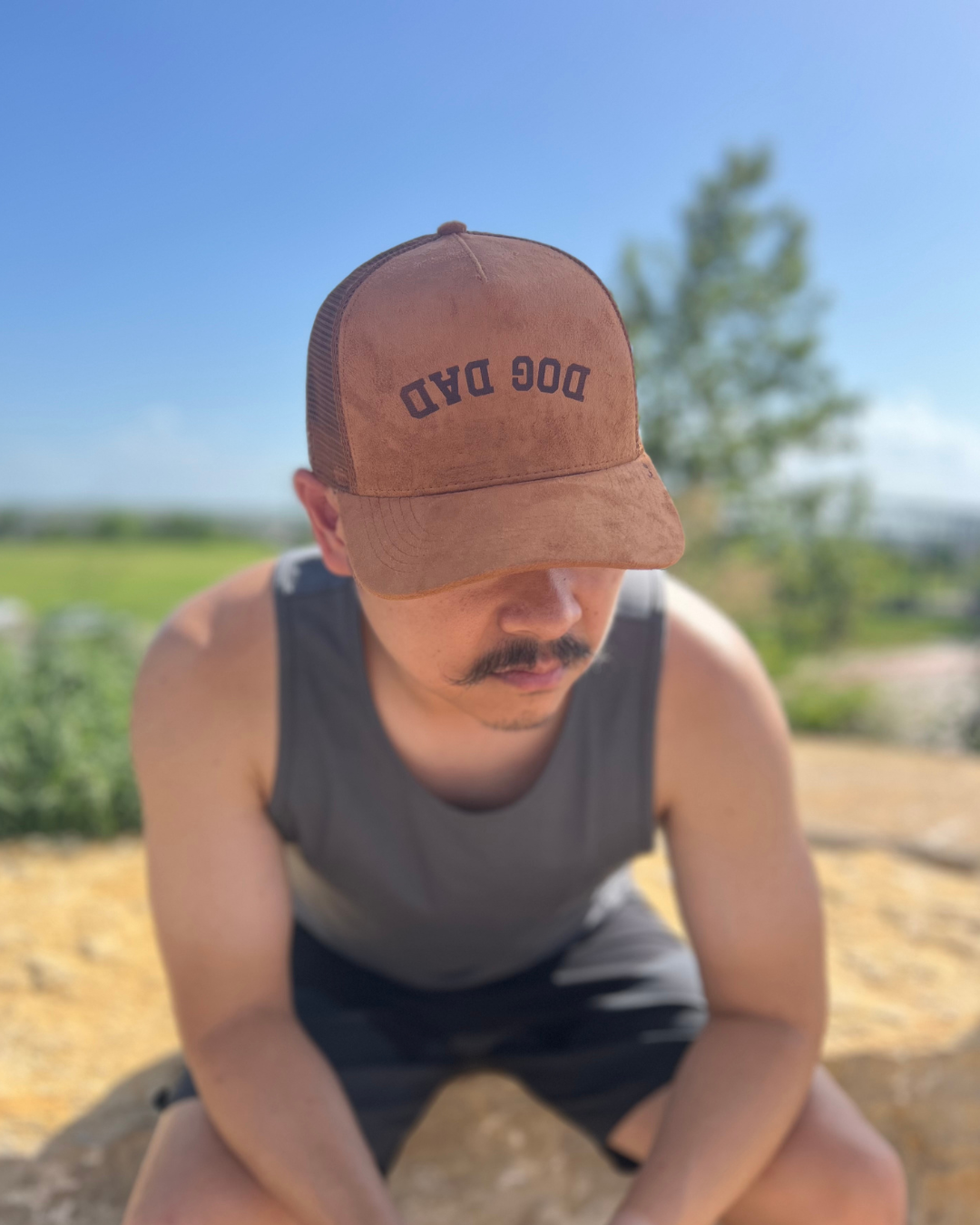 Dog Dad Suede Cap