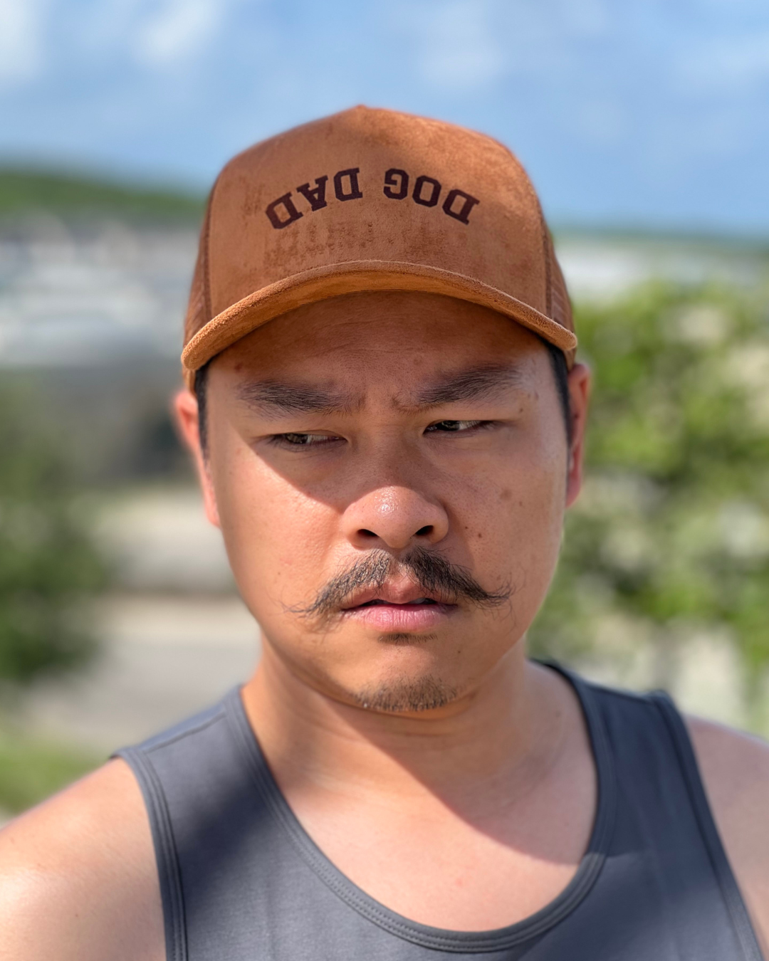 Dog Dad Suede Cap