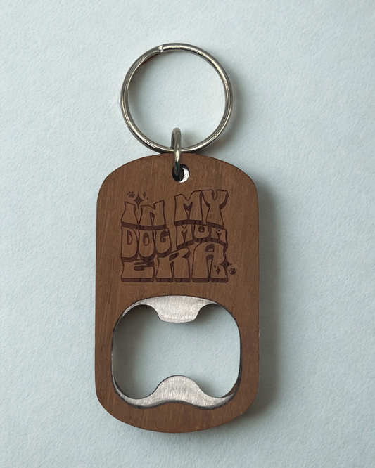 'In My Dog Mom Era' Bottle Opener Keychain
