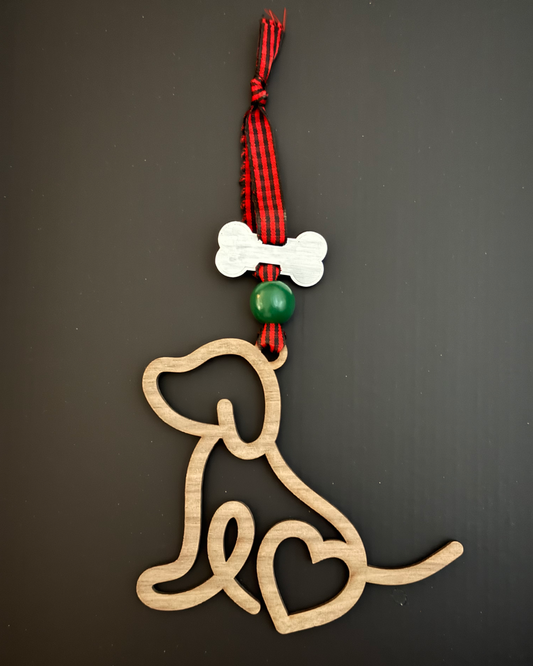 Dog Outline Personalizable Ornament