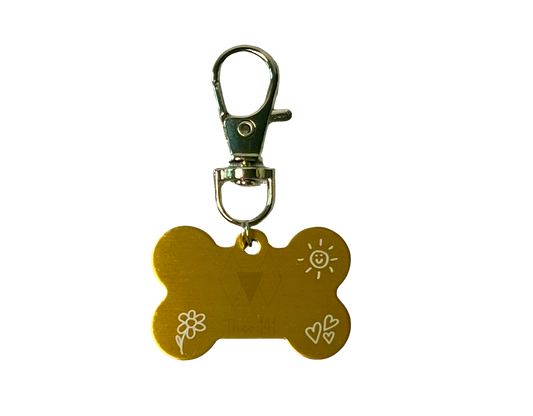 Pet ID Tag - Happy Doodles