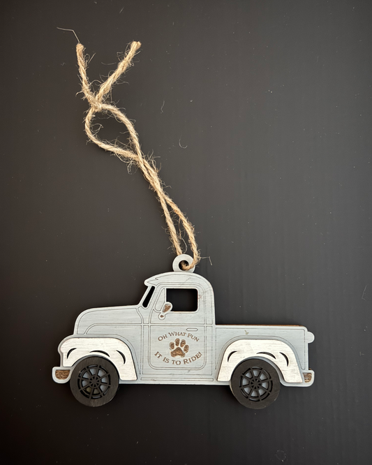 Rustic Truck 1 Dog Breed Ornament