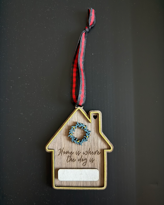 Home Is Where The Dog Is Personalizable Ornament